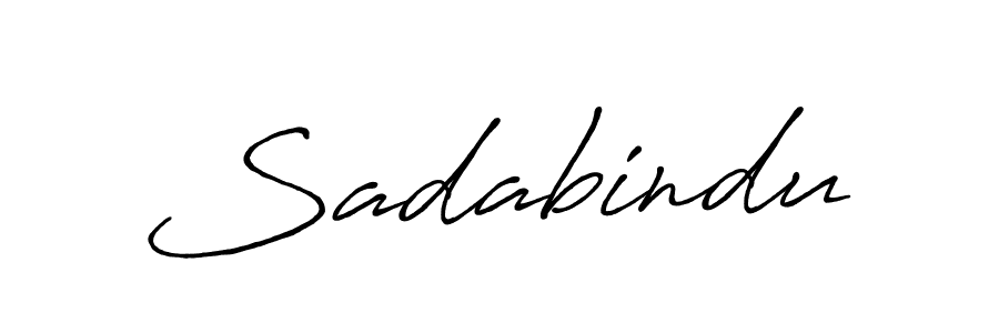 Also You can easily find your signature by using the search form. We will create Sadabindu name handwritten signature images for you free of cost using Antro_Vectra_Bolder sign style. Sadabindu signature style 7 images and pictures png