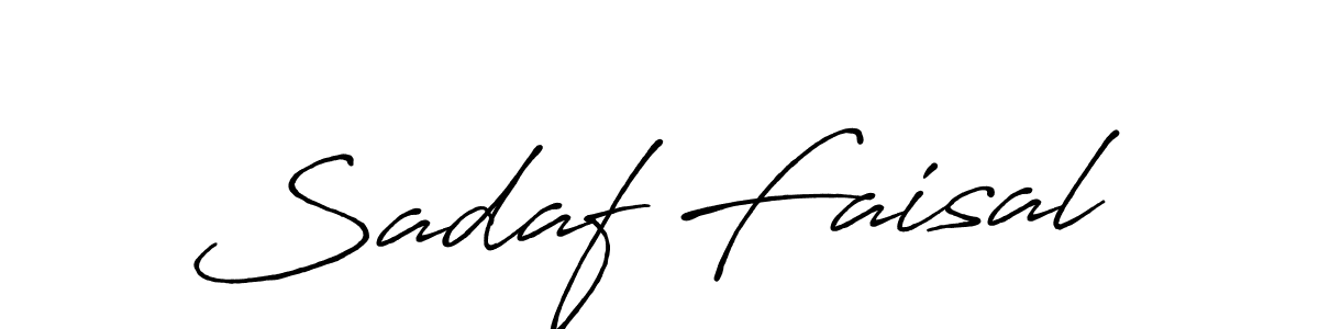 Also You can easily find your signature by using the search form. We will create Sadaf Faisal name handwritten signature images for you free of cost using Antro_Vectra_Bolder sign style. Sadaf Faisal signature style 7 images and pictures png