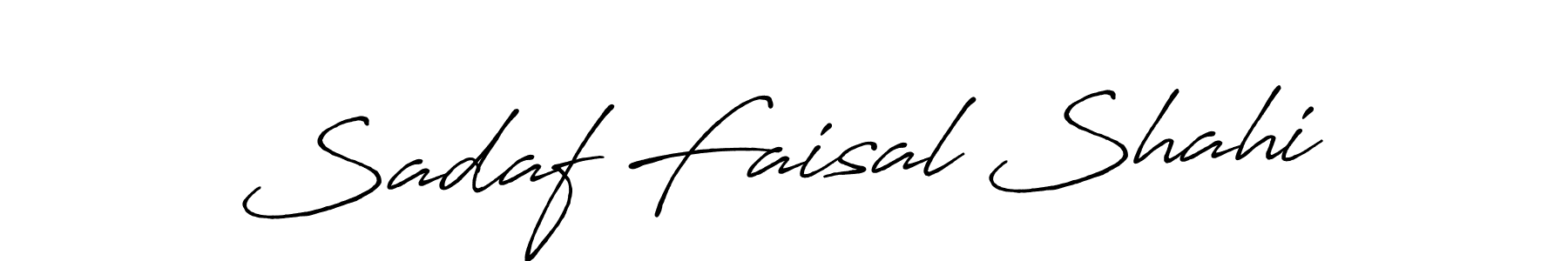 Use a signature maker to create a handwritten signature online. With this signature software, you can design (Antro_Vectra_Bolder) your own signature for name Sadaf Faisal Shahi. Sadaf Faisal Shahi signature style 7 images and pictures png