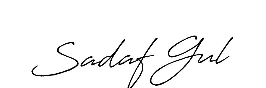 How to make Sadaf Gul signature? Antro_Vectra_Bolder is a professional autograph style. Create handwritten signature for Sadaf Gul name. Sadaf Gul signature style 7 images and pictures png