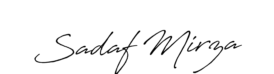 Make a short Sadaf Mirza signature style. Manage your documents anywhere anytime using Antro_Vectra_Bolder. Create and add eSignatures, submit forms, share and send files easily. Sadaf Mirza signature style 7 images and pictures png