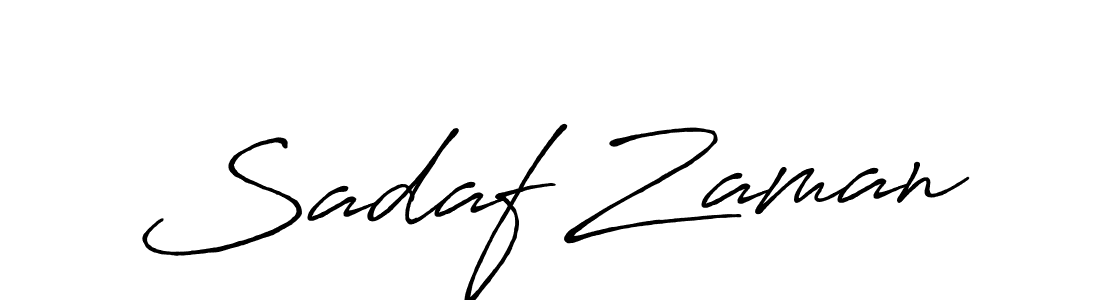 Also we have Sadaf Zaman name is the best signature style. Create professional handwritten signature collection using Antro_Vectra_Bolder autograph style. Sadaf Zaman signature style 7 images and pictures png