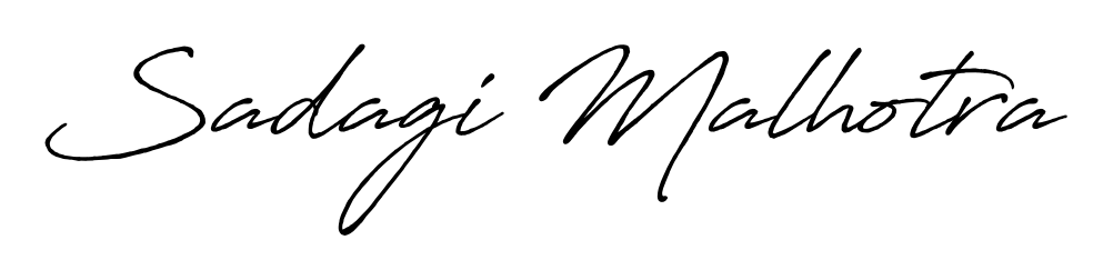 Upgrade your professional image with Sadagi Malhotra signature created with Antro_Vectra_Bolder font. Fast, free, and watermark-free download. Sadagi Malhotra signature style 7 images and pictures png