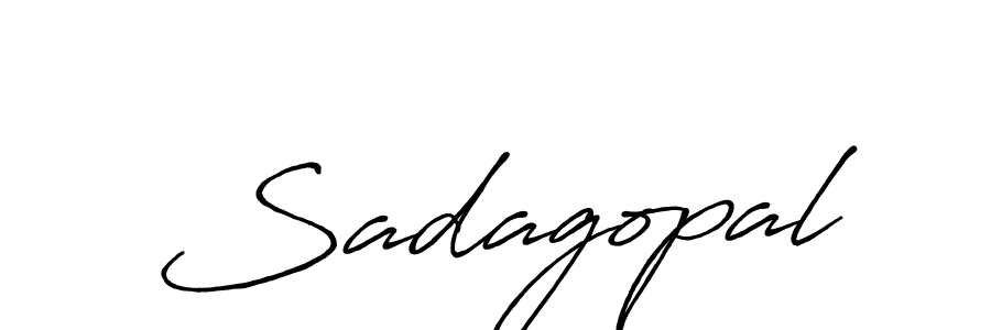 Use a signature maker to create a handwritten signature online. With this signature software, you can design (Antro_Vectra_Bolder) your own signature for name Sadagopal. Sadagopal signature style 7 images and pictures png