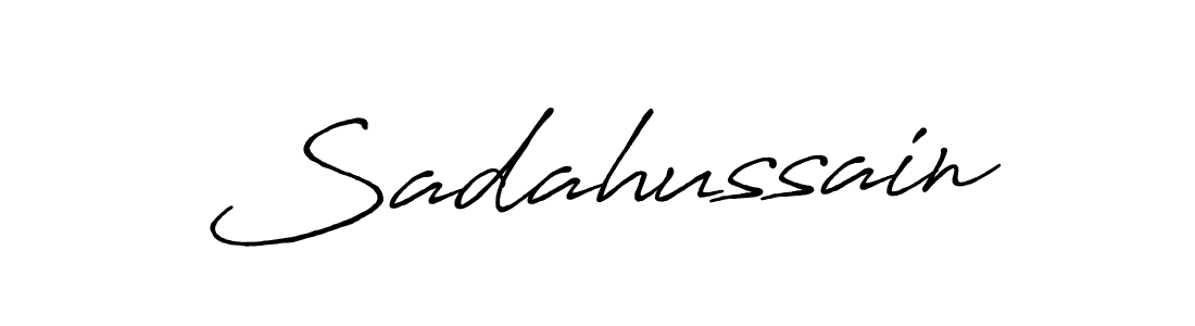 Antro_Vectra_Bolder is a professional signature style that is perfect for those who want to add a touch of class to their signature. It is also a great choice for those who want to make their signature more unique. Get Sadahussain name to fancy signature for free. Sadahussain signature style 7 images and pictures png