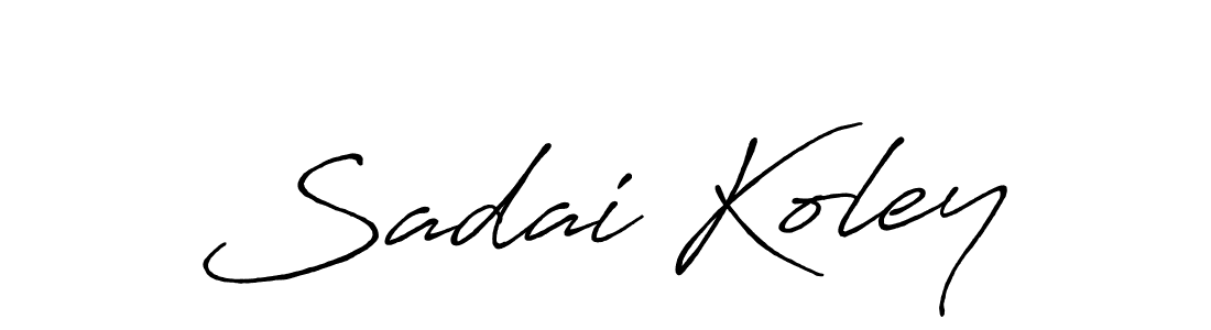 Antro_Vectra_Bolder is a professional signature style that is perfect for those who want to add a touch of class to their signature. It is also a great choice for those who want to make their signature more unique. Get Sadai Koley name to fancy signature for free. Sadai Koley signature style 7 images and pictures png