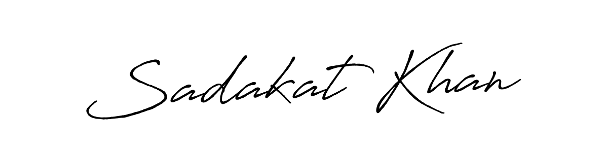 Use a signature maker to create a handwritten signature online. With this signature software, you can design (Antro_Vectra_Bolder) your own signature for name Sadakat Khan. Sadakat Khan signature style 7 images and pictures png