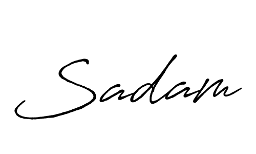 Similarly Antro_Vectra_Bolder is the best handwritten signature design. Signature creator online .You can use it as an online autograph creator for name Sadam. Sadam signature style 7 images and pictures png
