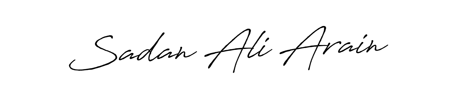 You can use this online signature creator to create a handwritten signature for the name Sadan Ali Arain. This is the best online autograph maker. Sadan Ali Arain signature style 7 images and pictures png