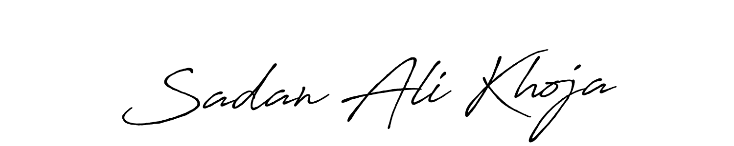 You should practise on your own different ways (Antro_Vectra_Bolder) to write your name (Sadan Ali Khoja) in signature. don't let someone else do it for you. Sadan Ali Khoja signature style 7 images and pictures png