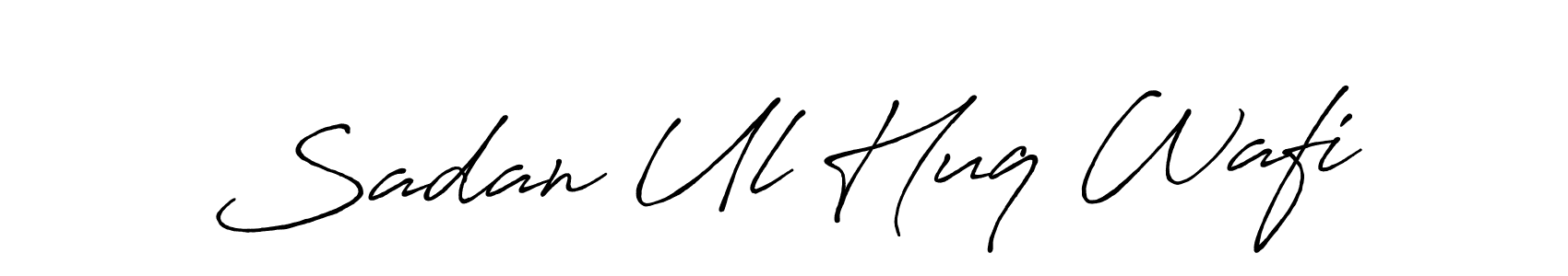 Also You can easily find your signature by using the search form. We will create Sadan Ul Huq Wafi name handwritten signature images for you free of cost using Antro_Vectra_Bolder sign style. Sadan Ul Huq Wafi signature style 7 images and pictures png
