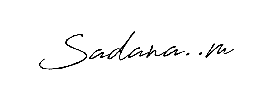 Similarly Antro_Vectra_Bolder is the best handwritten signature design. Signature creator online .You can use it as an online autograph creator for name Sadana..m. Sadana..m signature style 7 images and pictures png