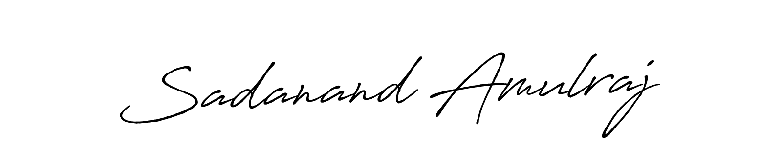 The best way (Antro_Vectra_Bolder) to make a short signature is to pick only two or three words in your name. The name Sadanand Amulraj include a total of six letters. For converting this name. Sadanand Amulraj signature style 7 images and pictures png