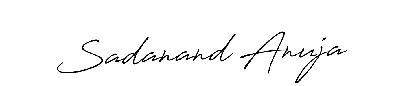 Sadanand Anuja stylish signature style. Best Handwritten Sign (Antro_Vectra_Bolder) for my name. Handwritten Signature Collection Ideas for my name Sadanand Anuja. Sadanand Anuja signature style 7 images and pictures png