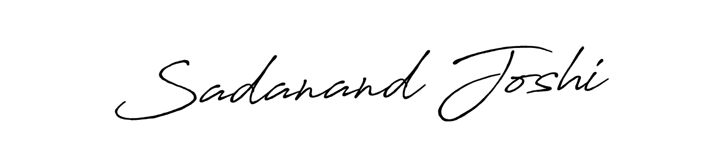 Sadanand Joshi stylish signature style. Best Handwritten Sign (Antro_Vectra_Bolder) for my name. Handwritten Signature Collection Ideas for my name Sadanand Joshi. Sadanand Joshi signature style 7 images and pictures png