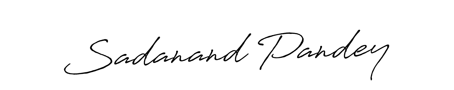 Make a beautiful signature design for name Sadanand Pandey. With this signature (Antro_Vectra_Bolder) style, you can create a handwritten signature for free. Sadanand Pandey signature style 7 images and pictures png