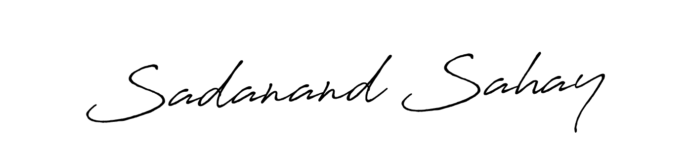 Design your own signature with our free online signature maker. With this signature software, you can create a handwritten (Antro_Vectra_Bolder) signature for name Sadanand Sahay. Sadanand Sahay signature style 7 images and pictures png