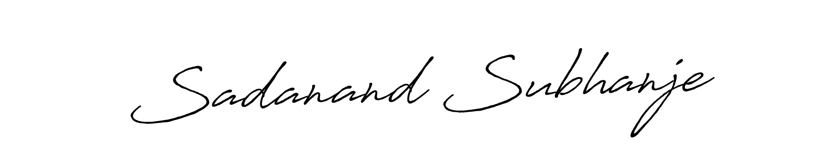 Make a short Sadanand Subhanje signature style. Manage your documents anywhere anytime using Antro_Vectra_Bolder. Create and add eSignatures, submit forms, share and send files easily. Sadanand Subhanje signature style 7 images and pictures png