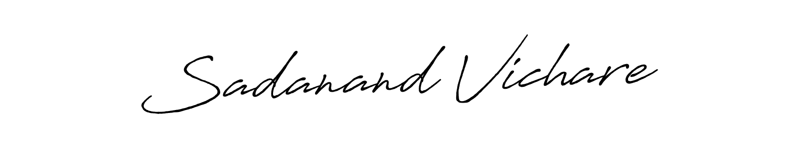 How to make Sadanand Vichare signature? Antro_Vectra_Bolder is a professional autograph style. Create handwritten signature for Sadanand Vichare name. Sadanand Vichare signature style 7 images and pictures png