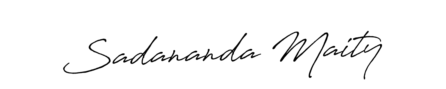 Make a short Sadananda Maity signature style. Manage your documents anywhere anytime using Antro_Vectra_Bolder. Create and add eSignatures, submit forms, share and send files easily. Sadananda Maity signature style 7 images and pictures png