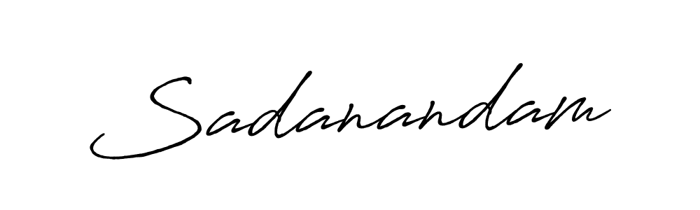 Use a signature maker to create a handwritten signature online. With this signature software, you can design (Antro_Vectra_Bolder) your own signature for name Sadanandam. Sadanandam signature style 7 images and pictures png