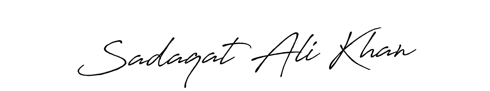 Also we have Sadaqat Ali Khan name is the best signature style. Create professional handwritten signature collection using Antro_Vectra_Bolder autograph style. Sadaqat Ali Khan signature style 7 images and pictures png