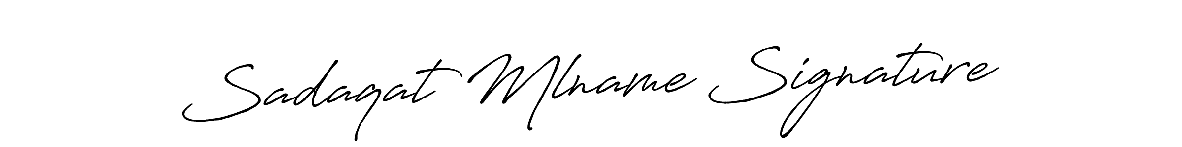 Sadaqat Mlname Signature stylish signature style. Best Handwritten Sign (Antro_Vectra_Bolder) for my name. Handwritten Signature Collection Ideas for my name Sadaqat Mlname Signature. Sadaqat Mlname Signature signature style 7 images and pictures png