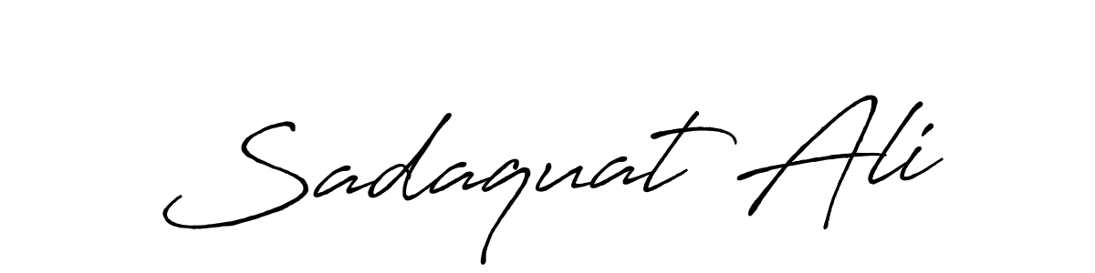 Sadaquat Ali stylish signature style. Best Handwritten Sign (Antro_Vectra_Bolder) for my name. Handwritten Signature Collection Ideas for my name Sadaquat Ali. Sadaquat Ali signature style 7 images and pictures png