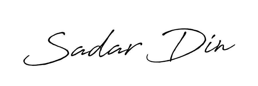 Design your own signature with our free online signature maker. With this signature software, you can create a handwritten (Antro_Vectra_Bolder) signature for name Sadar Din. Sadar Din signature style 7 images and pictures png