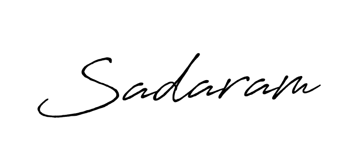 How to make Sadaram name signature. Use Antro_Vectra_Bolder style for creating short signs online. This is the latest handwritten sign. Sadaram signature style 7 images and pictures png