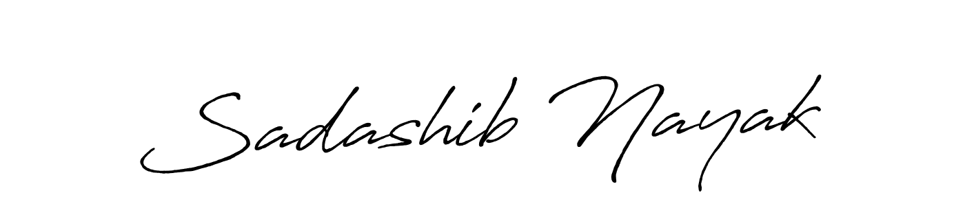 Design your own signature with our free online signature maker. With this signature software, you can create a handwritten (Antro_Vectra_Bolder) signature for name Sadashib Nayak. Sadashib Nayak signature style 7 images and pictures png