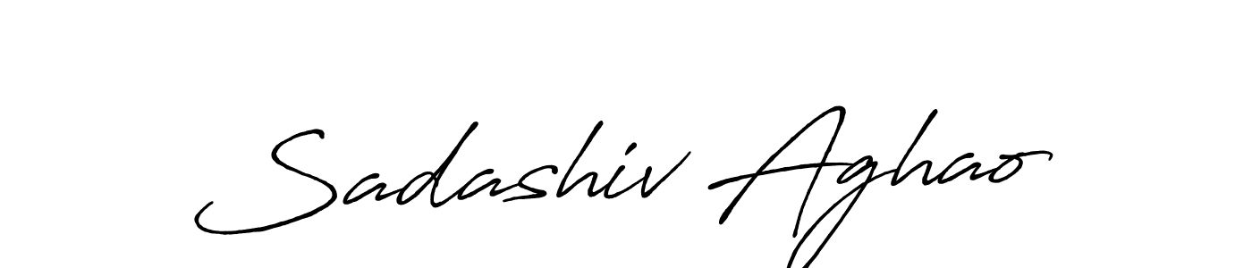The best way (Antro_Vectra_Bolder) to make a short signature is to pick only two or three words in your name. The name Sadashiv Aghao include a total of six letters. For converting this name. Sadashiv Aghao signature style 7 images and pictures png
