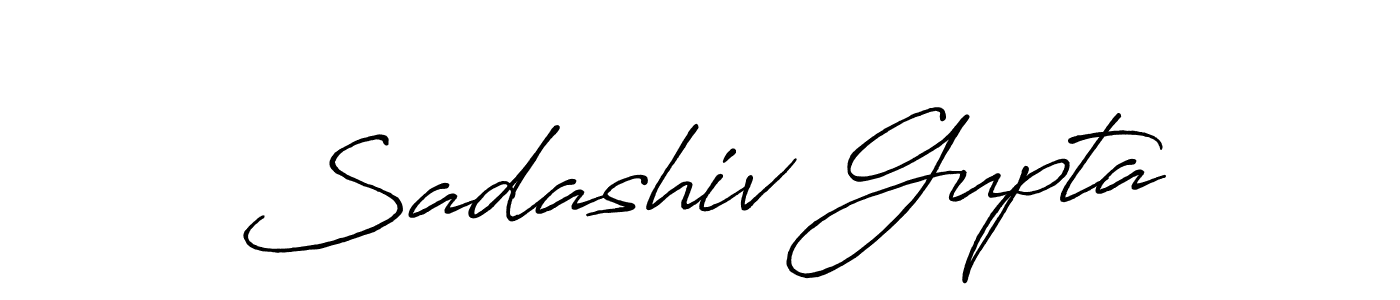 Sadashiv Gupta stylish signature style. Best Handwritten Sign (Antro_Vectra_Bolder) for my name. Handwritten Signature Collection Ideas for my name Sadashiv Gupta. Sadashiv Gupta signature style 7 images and pictures png