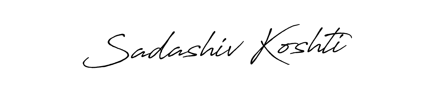 Design your own signature with our free online signature maker. With this signature software, you can create a handwritten (Antro_Vectra_Bolder) signature for name Sadashiv Koshti. Sadashiv Koshti signature style 7 images and pictures png