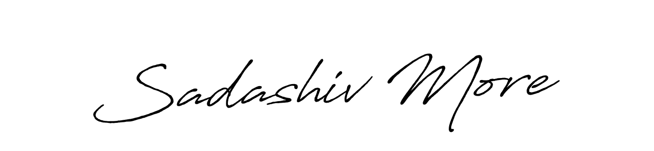 Create a beautiful signature design for name Sadashiv More. With this signature (Antro_Vectra_Bolder) fonts, you can make a handwritten signature for free. Sadashiv More signature style 7 images and pictures png