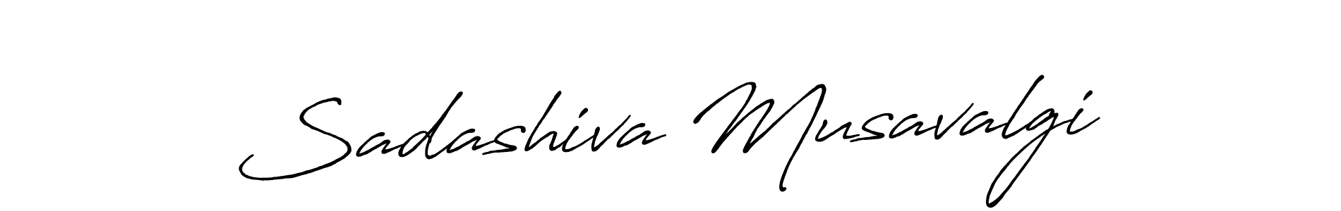 Design your own signature with our free online signature maker. With this signature software, you can create a handwritten (Antro_Vectra_Bolder) signature for name Sadashiva Musavalgi. Sadashiva Musavalgi signature style 7 images and pictures png