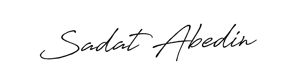 Sadat Abedin stylish signature style. Best Handwritten Sign (Antro_Vectra_Bolder) for my name. Handwritten Signature Collection Ideas for my name Sadat Abedin. Sadat Abedin signature style 7 images and pictures png