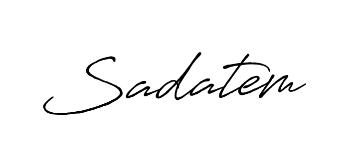 Also You can easily find your signature by using the search form. We will create Sadatem name handwritten signature images for you free of cost using Antro_Vectra_Bolder sign style. Sadatem signature style 7 images and pictures png