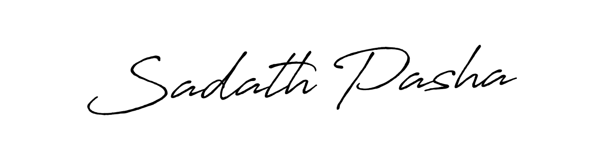 Similarly Antro_Vectra_Bolder is the best handwritten signature design. Signature creator online .You can use it as an online autograph creator for name Sadath Pasha. Sadath Pasha signature style 7 images and pictures png