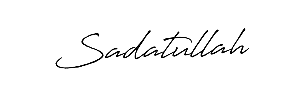 How to make Sadatullah name signature. Use Antro_Vectra_Bolder style for creating short signs online. This is the latest handwritten sign. Sadatullah signature style 7 images and pictures png