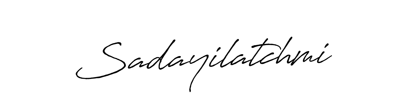 Also You can easily find your signature by using the search form. We will create Sadayilatchmi name handwritten signature images for you free of cost using Antro_Vectra_Bolder sign style. Sadayilatchmi signature style 7 images and pictures png