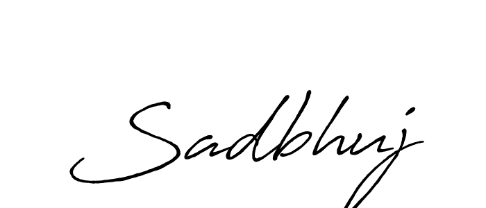 Here are the top 10 professional signature styles for the name Sadbhuj. These are the best autograph styles you can use for your name. Sadbhuj signature style 7 images and pictures png