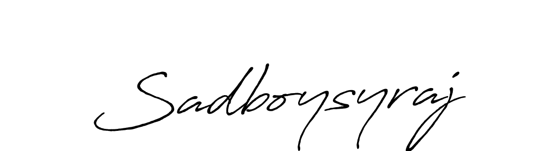 Once you've used our free online signature maker to create your best signature Antro_Vectra_Bolder style, it's time to enjoy all of the benefits that Sadboysyraj name signing documents. Sadboysyraj signature style 7 images and pictures png