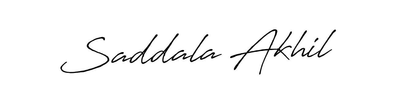 Make a beautiful signature design for name Saddala Akhil. Use this online signature maker to create a handwritten signature for free. Saddala Akhil signature style 7 images and pictures png