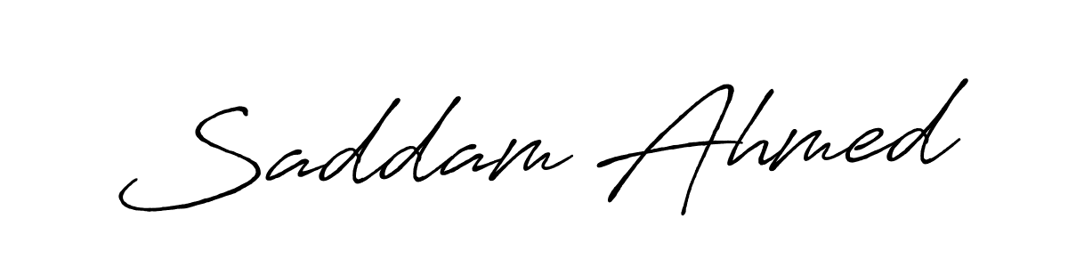 The best way (Antro_Vectra_Bolder) to make a short signature is to pick only two or three words in your name. The name Saddam Ahmed include a total of six letters. For converting this name. Saddam Ahmed signature style 7 images and pictures png
