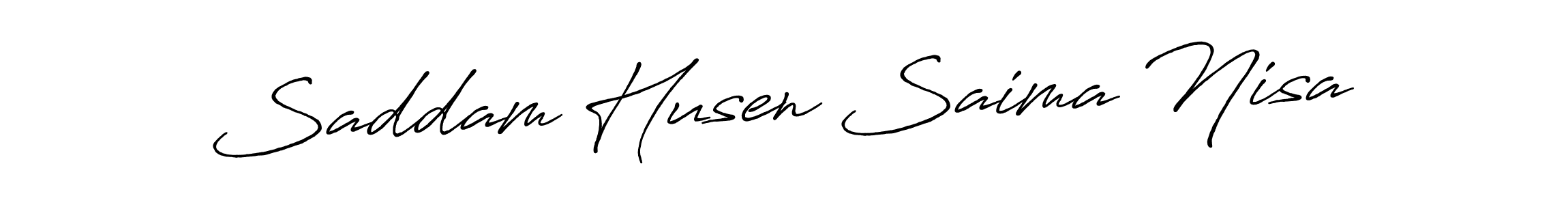 It looks lik you need a new signature style for name Saddam Husen Saima Nisa. Design unique handwritten (Antro_Vectra_Bolder) signature with our free signature maker in just a few clicks. Saddam Husen Saima Nisa signature style 7 images and pictures png