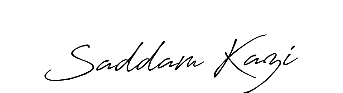 Use a signature maker to create a handwritten signature online. With this signature software, you can design (Antro_Vectra_Bolder) your own signature for name Saddam Kazi. Saddam Kazi signature style 7 images and pictures png