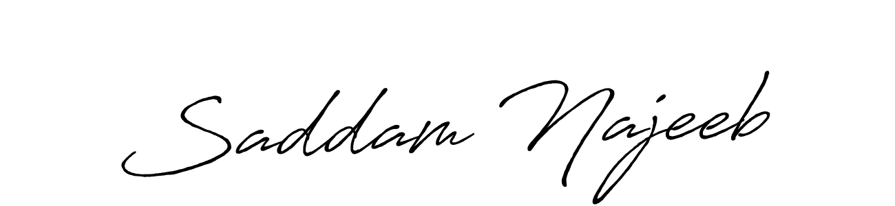 Make a beautiful signature design for name Saddam Najeeb. Use this online signature maker to create a handwritten signature for free. Saddam Najeeb signature style 7 images and pictures png