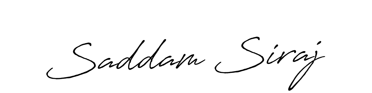 How to make Saddam Siraj signature? Antro_Vectra_Bolder is a professional autograph style. Create handwritten signature for Saddam Siraj name. Saddam Siraj signature style 7 images and pictures png