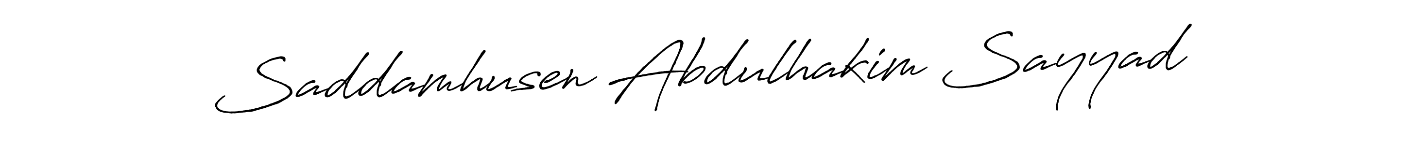 See photos of Saddamhusen Abdulhakim Sayyad official signature by Spectra . Check more albums & portfolios. Read reviews & check more about Antro_Vectra_Bolder font. Saddamhusen Abdulhakim Sayyad signature style 7 images and pictures png